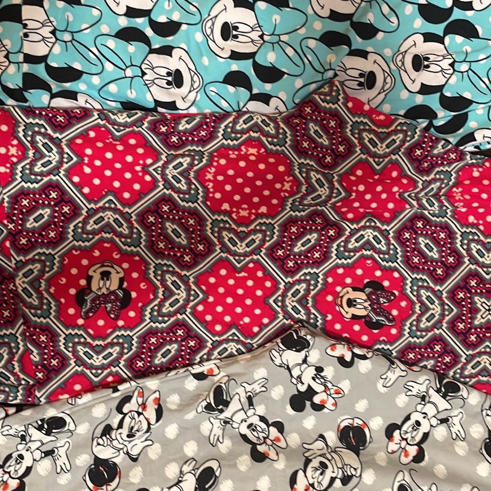 Lot of 5 Lularoe Minnie Mouse Disney Leggings TC
